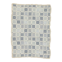 Bebe Organic Blue Patchwork Mai Blanket