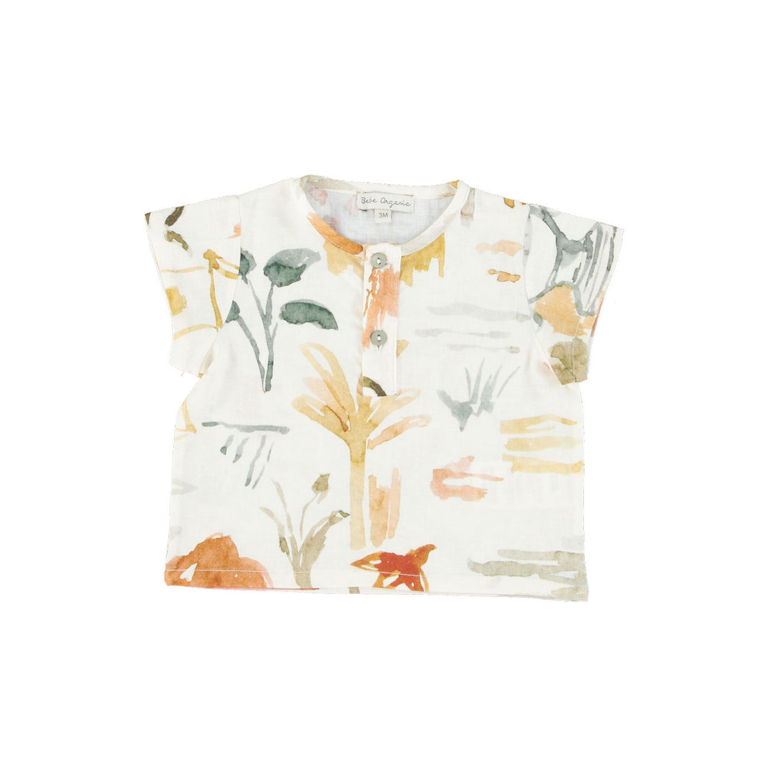 Bebe Organic Watercolour Marcel Baby Shirt
