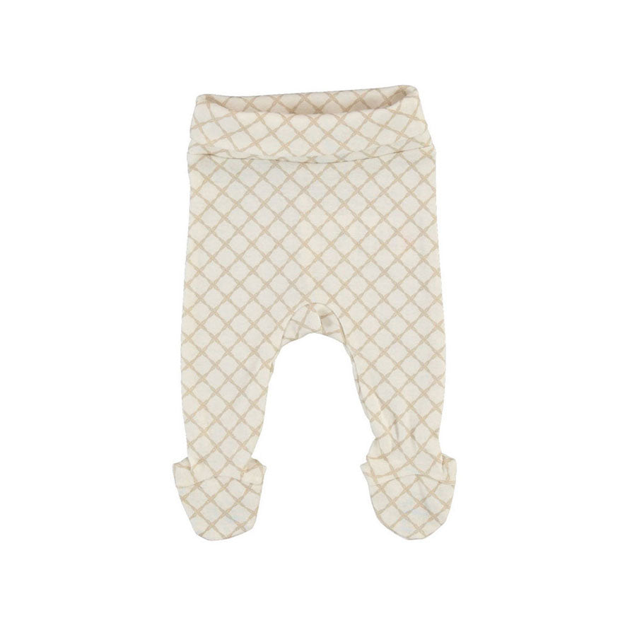 Bebe Organic Natural Marine Knot Maree Footed Legging