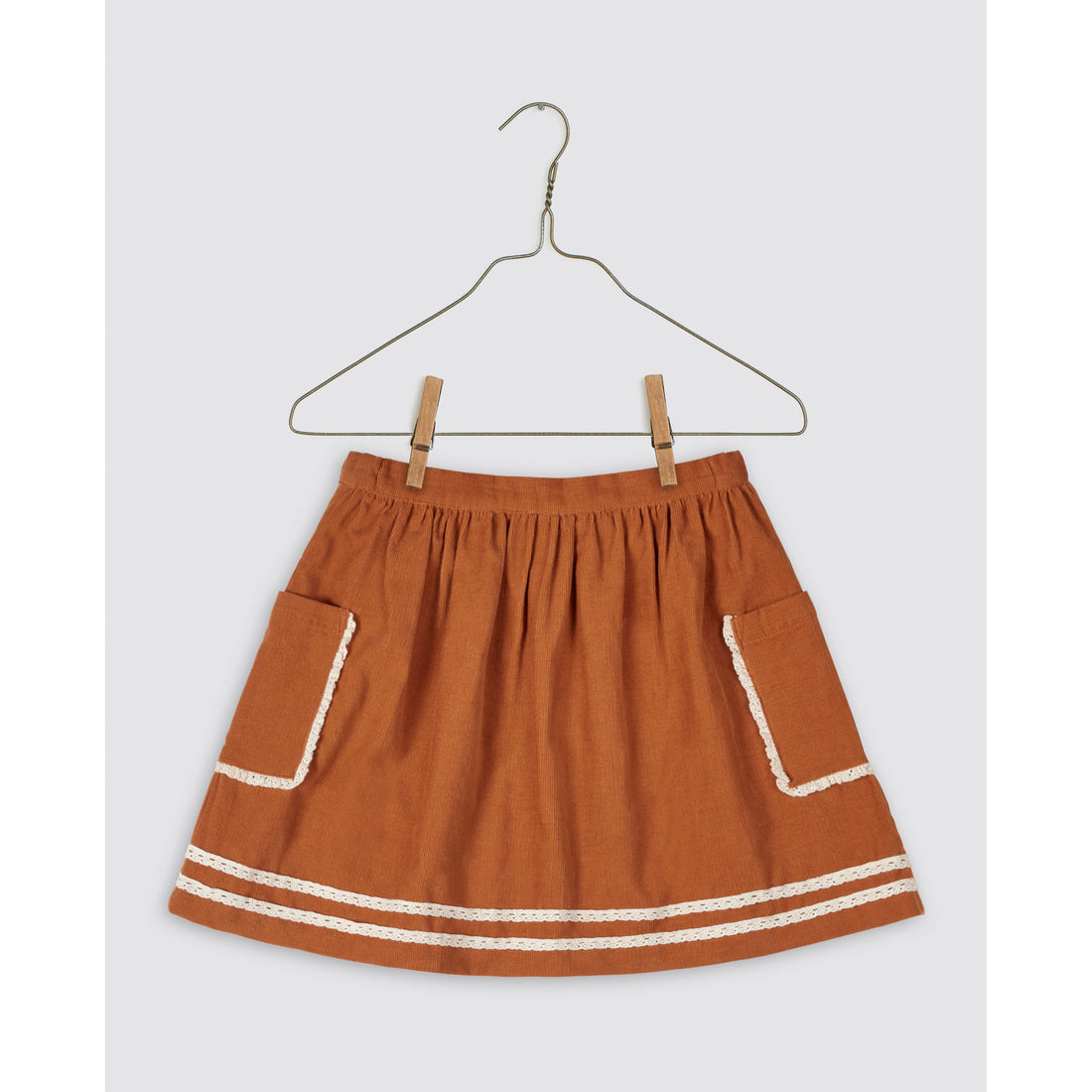Little Cotton Clothes Russet Cord Margot Skirt
