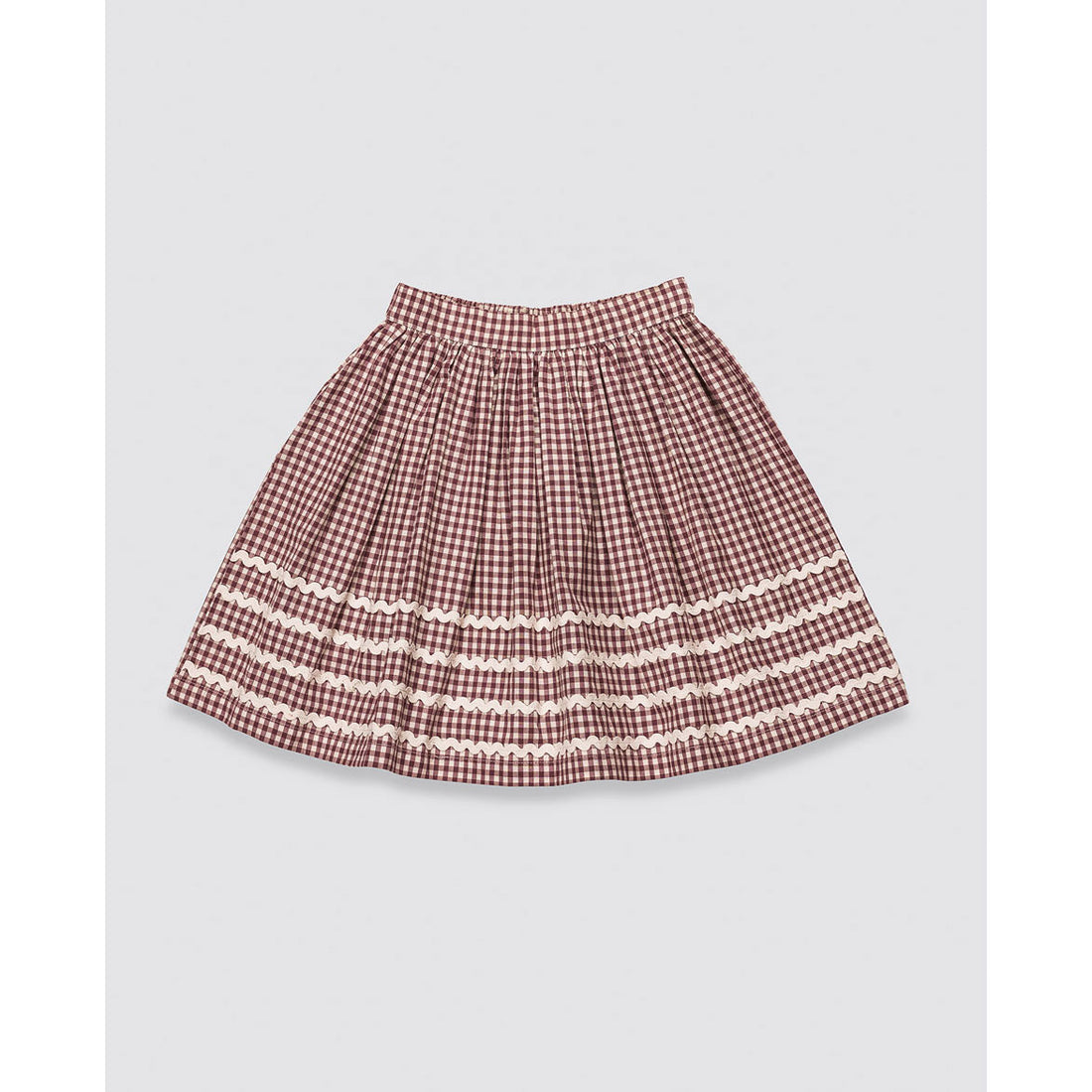 Little Cotton Clothes Sugarplum Check Margot Skirt