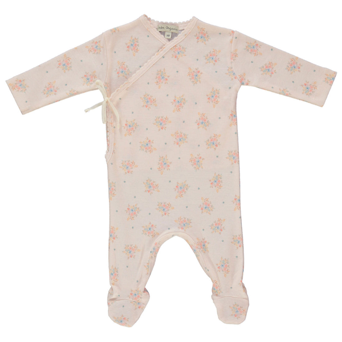 Bebe Organic Summer Bouquet Marie Wrap Overall