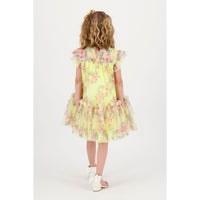Angels Face Sherbert Marigold Flower Tulle Dress