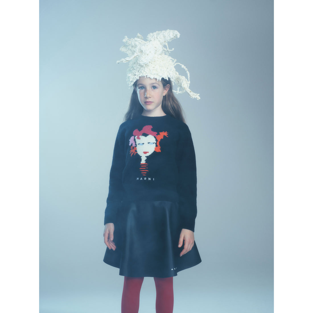 Marni Black Doll Face Pullover