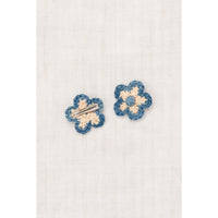 Misha and Puff Bisque Medium Flower Clip Set