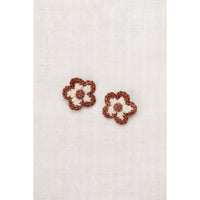 Misha and Puff Chestnut Medium Flower Clip Set