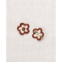 Misha and Puff  Chestnut Medium Flower Clip Set