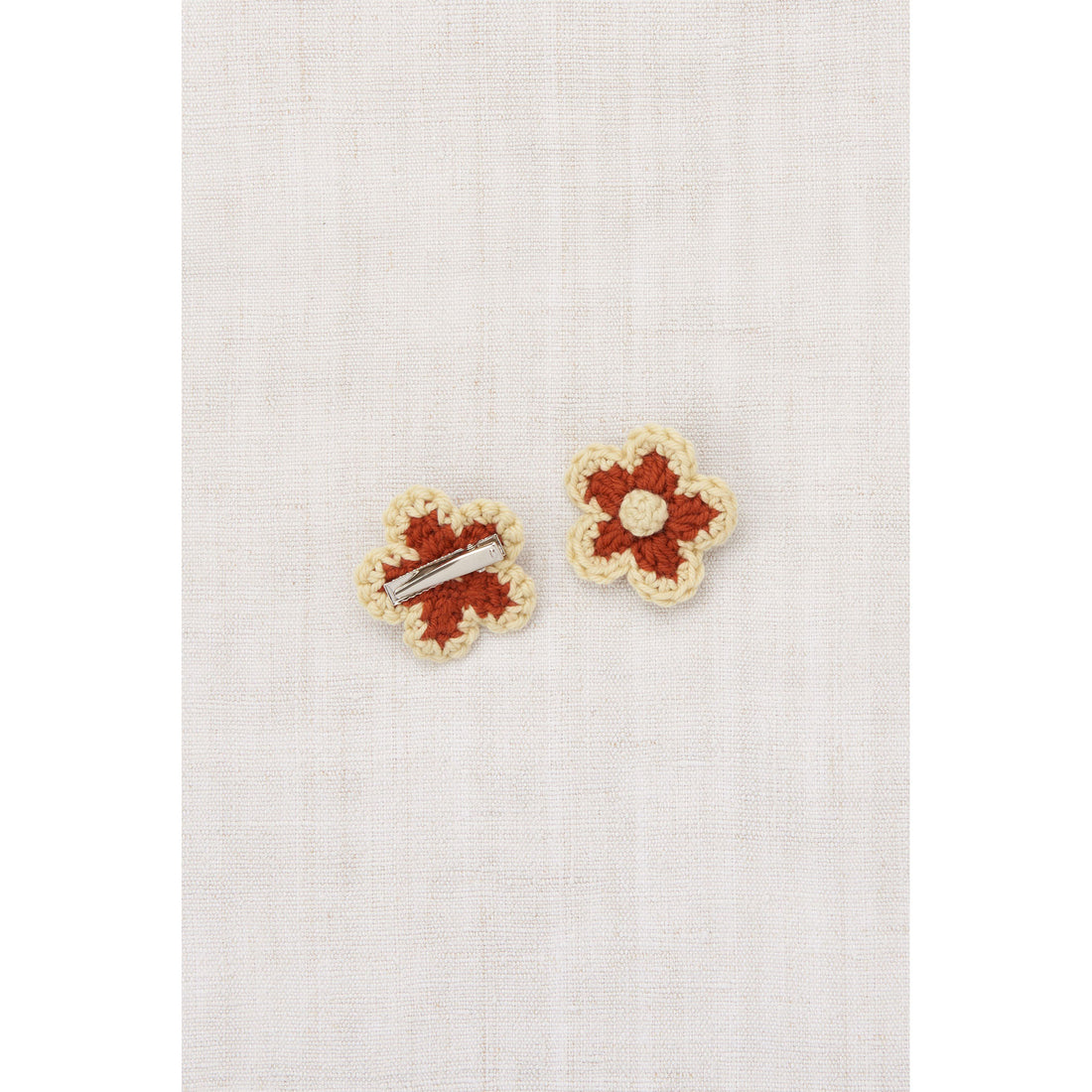 Misha and Puff Chili Spice Medium Flower Clip Set
