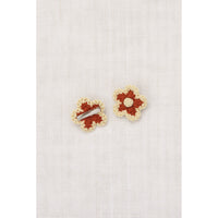 Misha and Puff Chili Spice Medium Flower Clip Set