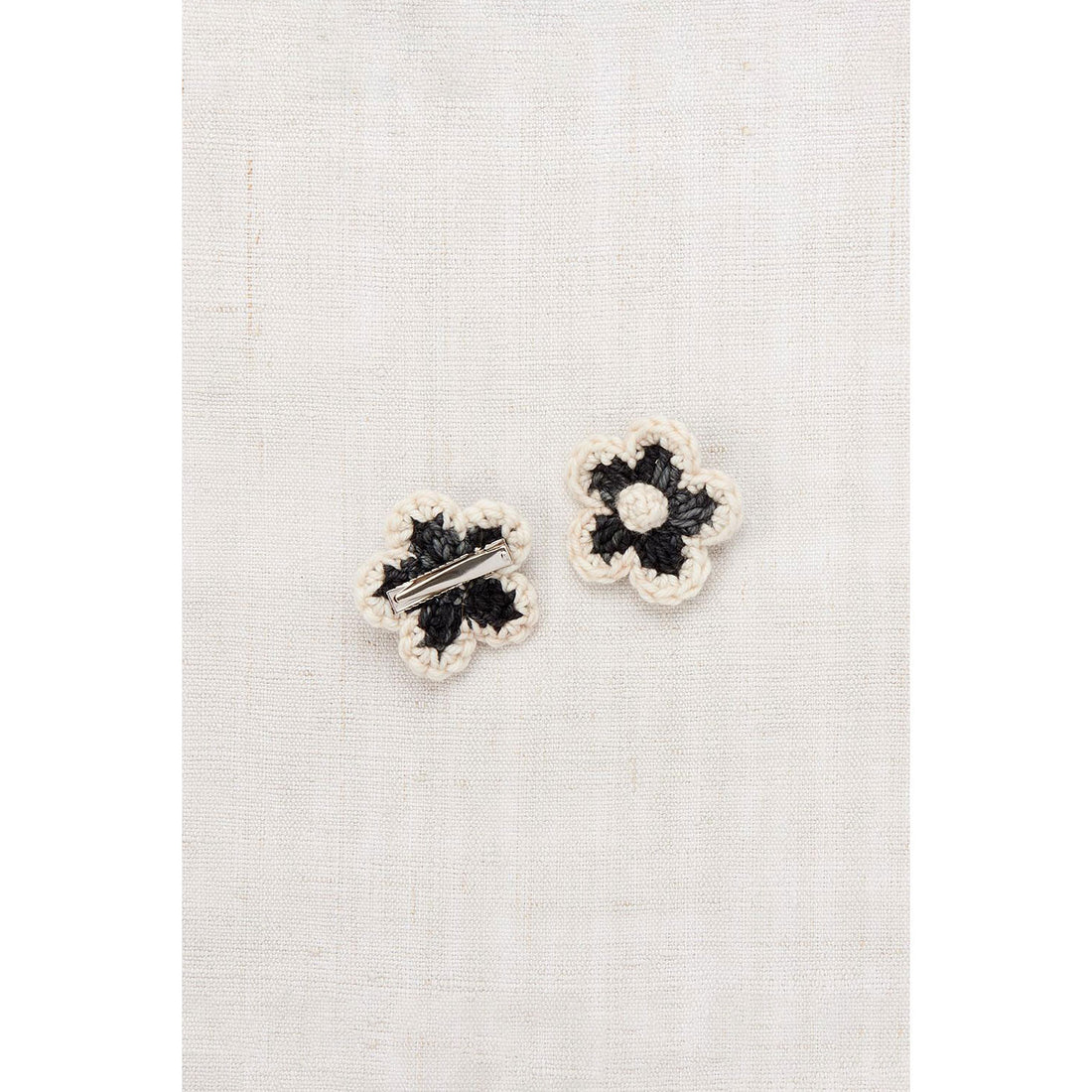 Misha and Puff Licorice Medium Flower Clip Set