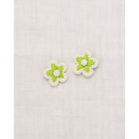 Misha and Puff Peridot Medium Flower Clip Set