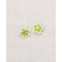 Misha and Puff Peridot Medium Flower Clip Set
