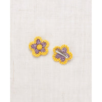 Misha and Puff Periwinkle Medium Flower Clip Set