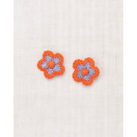 Misha and Puff Pewter Medium Flower Clip Set