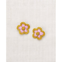 Misha and Puff  Pink Lilac Medium Flower Clip Set
