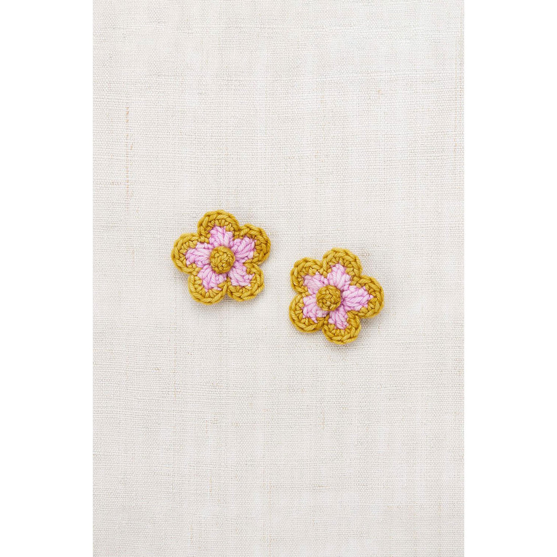 Misha and Puff Pink Lilac Medium Flower Clip Set
