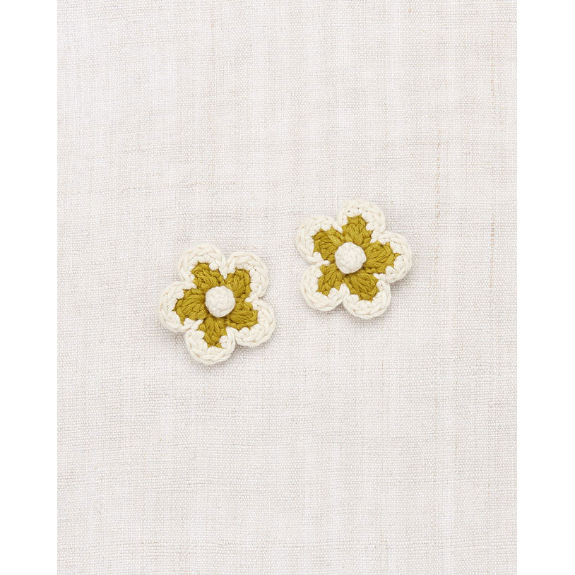 Misha and Puff Pistachio Medium Flower Clip Set