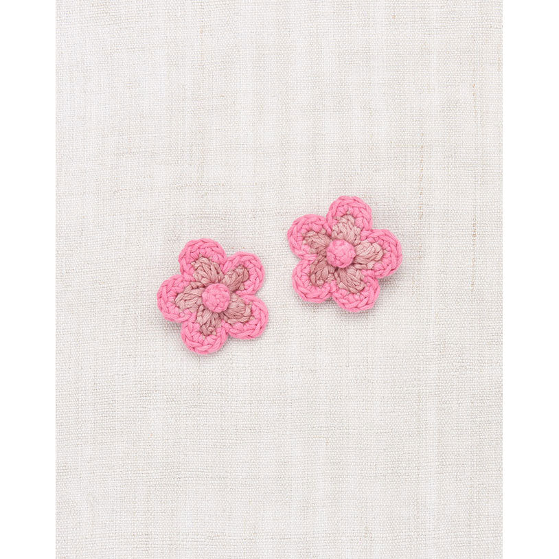 Misha and Puff Rose Blush Medium Flower Clip Set