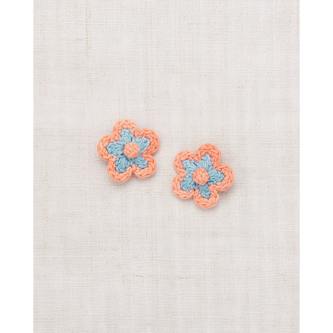 Misha and Puff Sky Medium Flower Clip Set