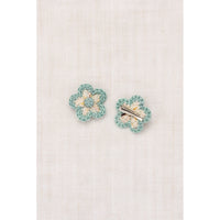 Misha and Puff Snowglobe Confetti Medium Flower Clip Set