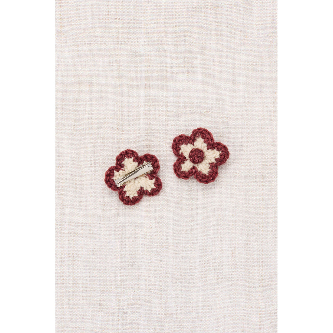 Misha and Puff  String Medium Flower Clip Set