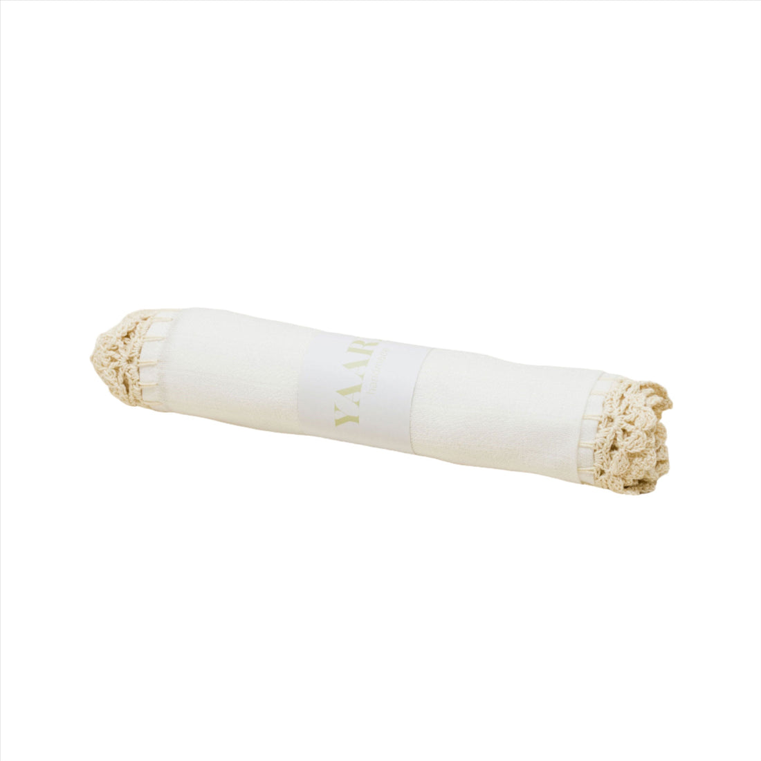 Yaarn Beige Wide Border Muslin Swaddles