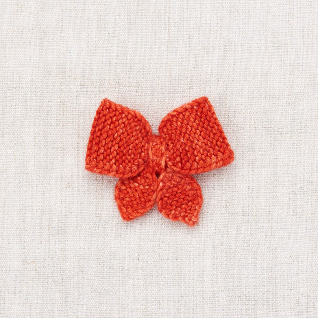 Misha and Puff Medium Puff Bow - Red Flame