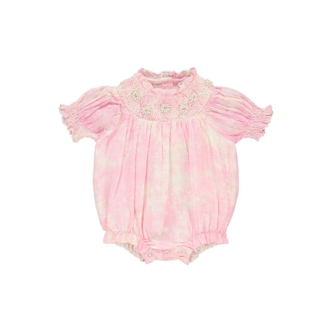 Bebe Organic Bubblegum Tie Dye Melody Romper