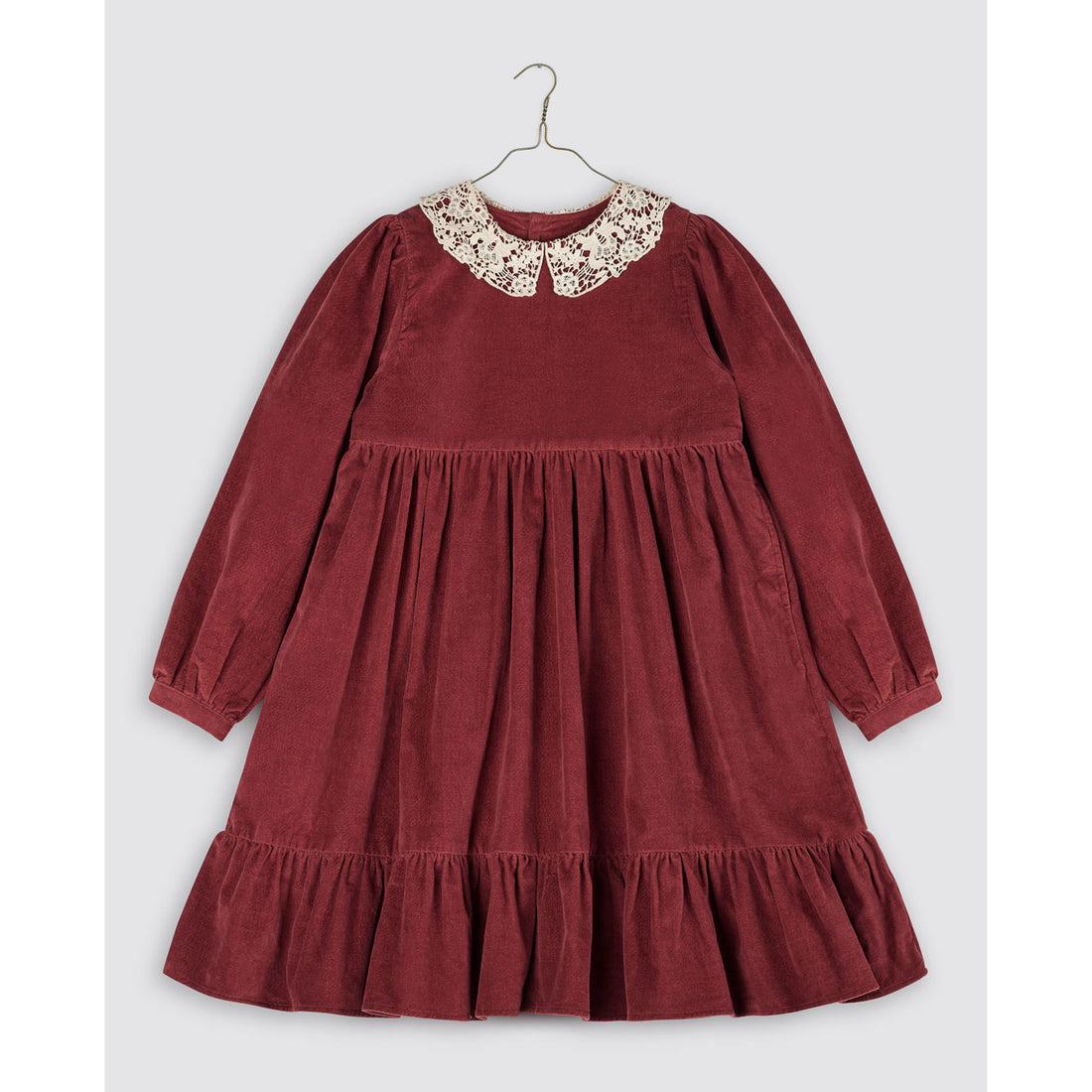 Little Cotton Clothes Apple Butter Velvet Mila Dress