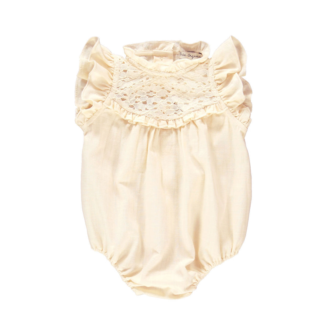 Bebe Organic Pearl Lace Milja Lined Romper