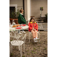 Mini Rodini Red Lemons Faux Fur Collar Puffer