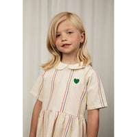 Mini Rodini Offwhite Stripe Woven Dress
