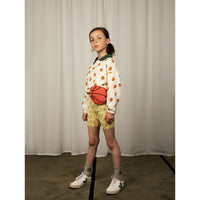 Mini Rodini Offwhite Basketball Aop Collar Sweatshirt