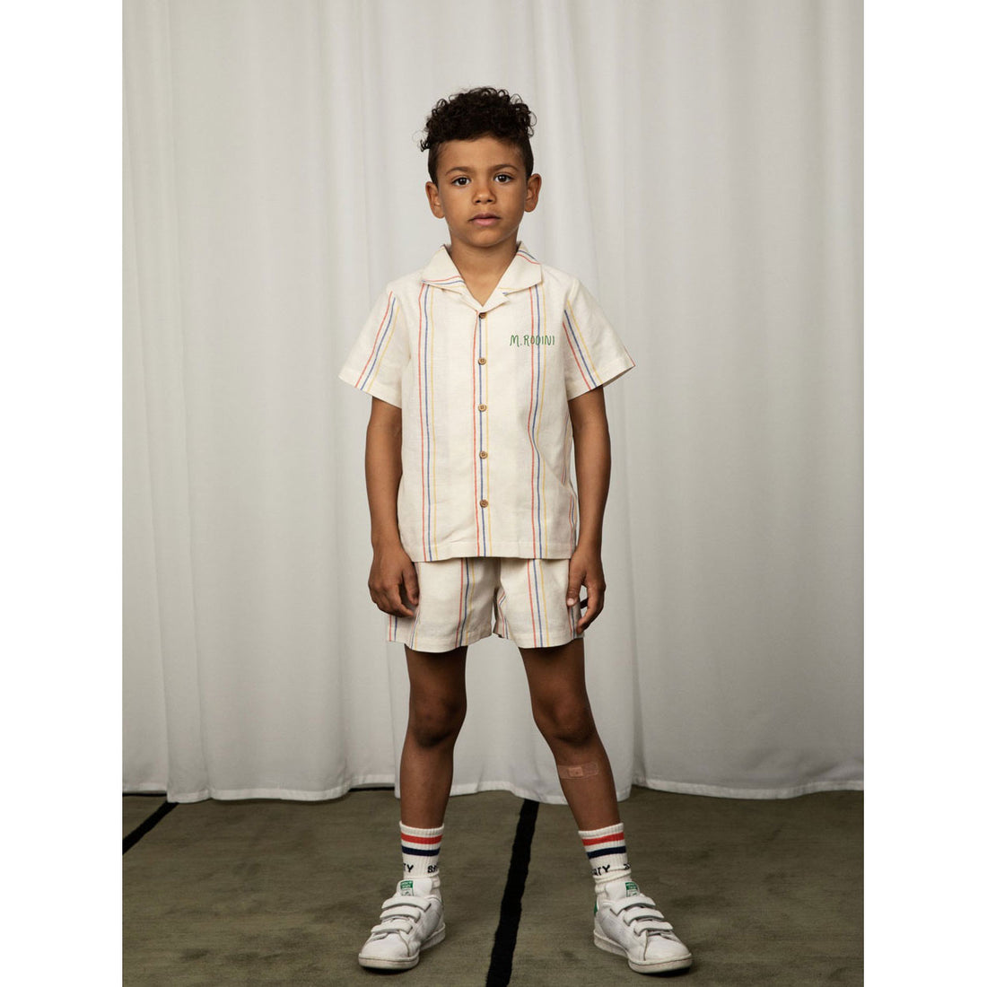 Mini Rodini Offwhite Stripe Woven Shirt