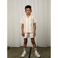Mini Rodini Offwhite Stripe Woven Shirt