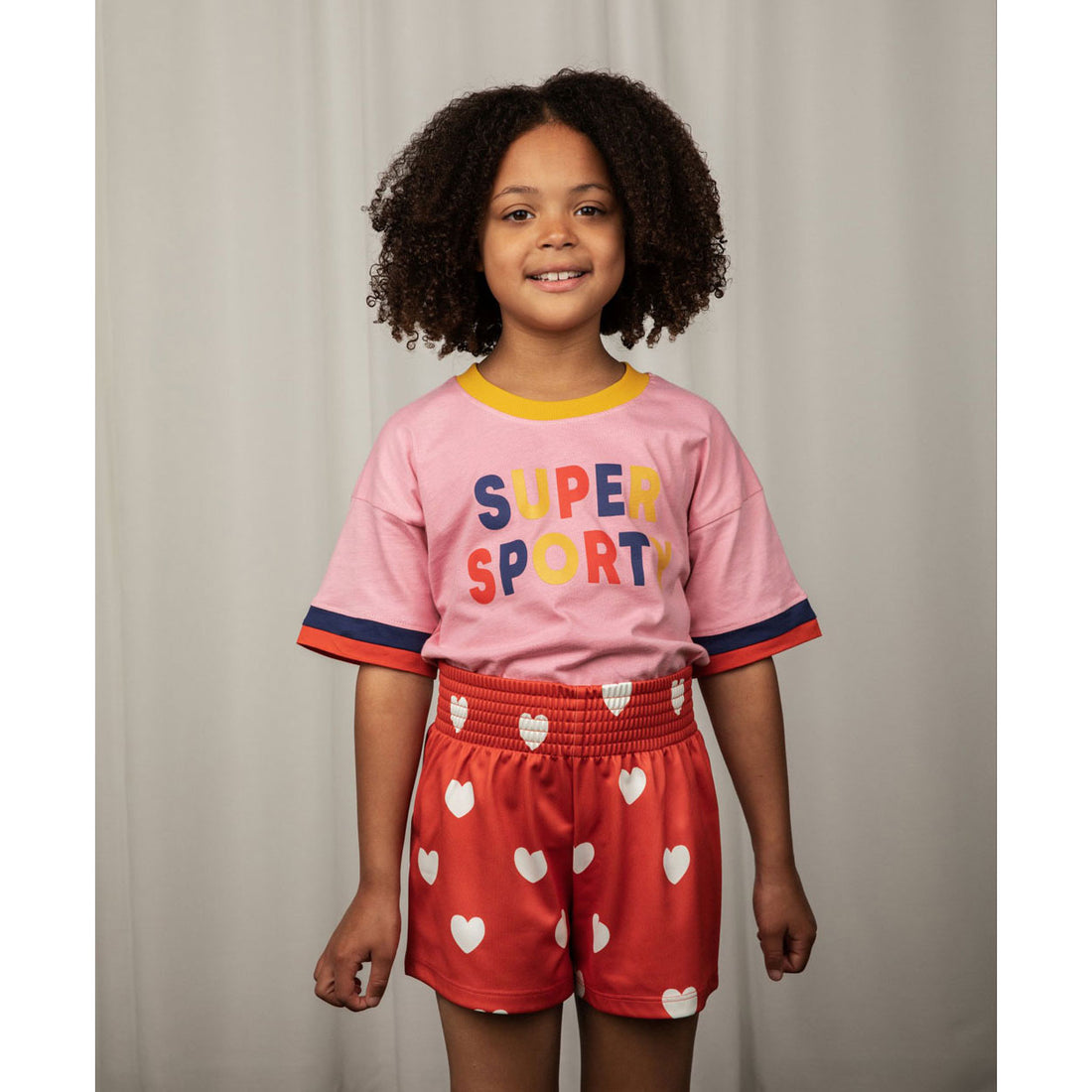Mini Rodini Pink Super Sporty Tee