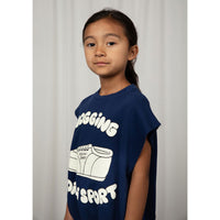 Mini Rodini Blue Jogging Sweat Tank