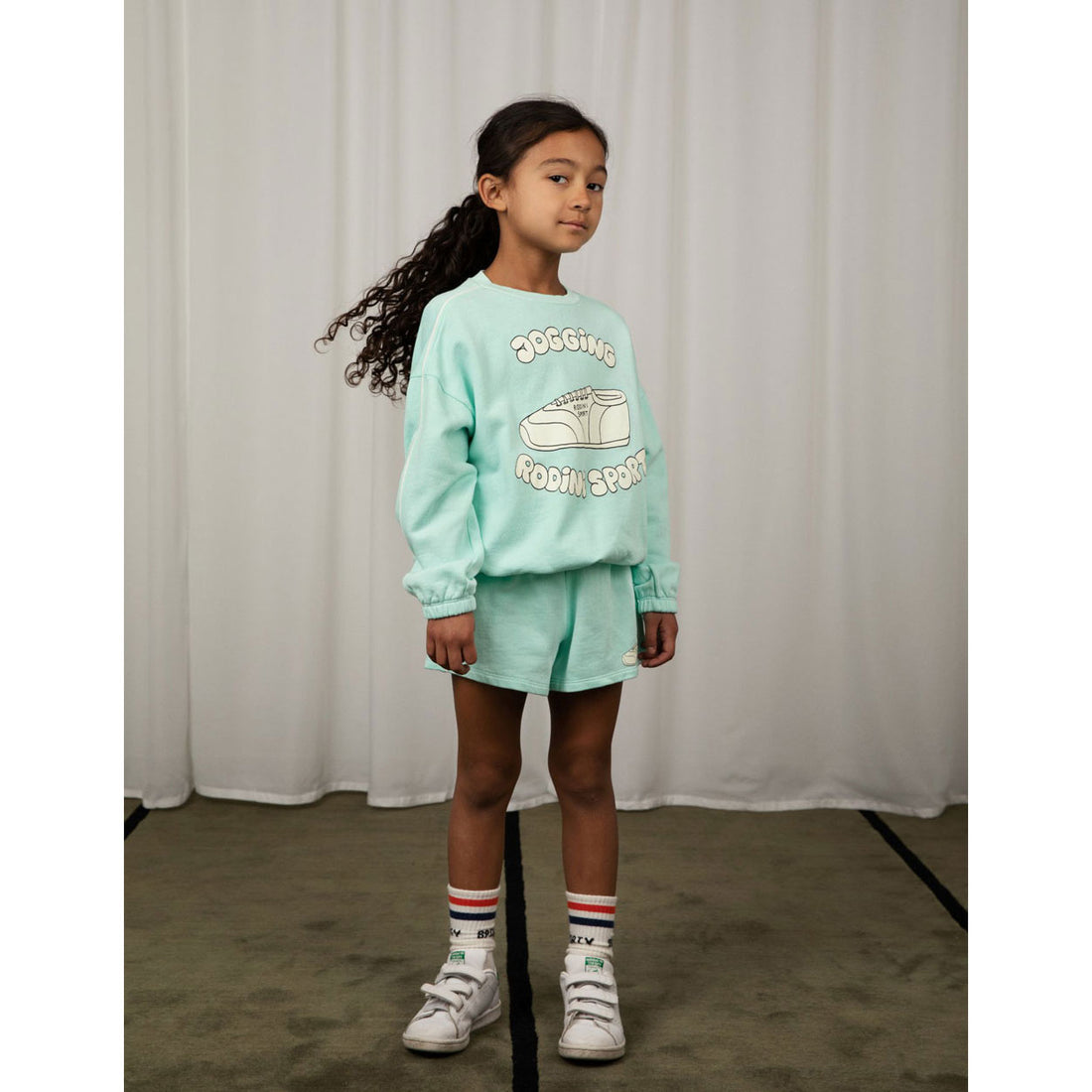 Mini Rodini Green Jogging Sweatshirt