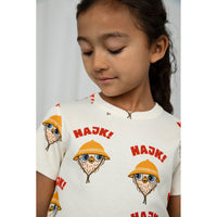 Mini Rodini Offwhite Hike Aop Tee