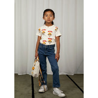 Mini Rodini Offwhite Hike Aop Tee