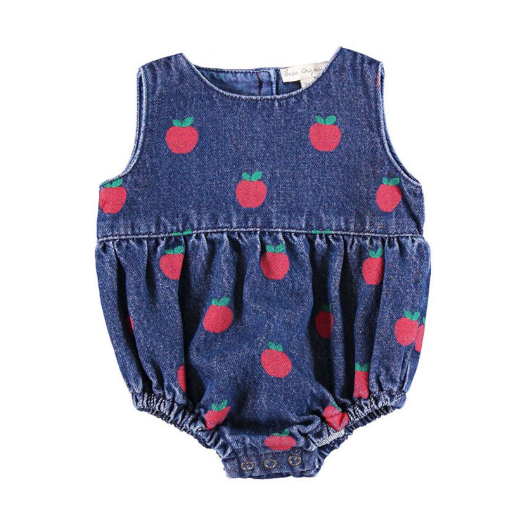 Bebe Organic Apple Denim Minnie Overall