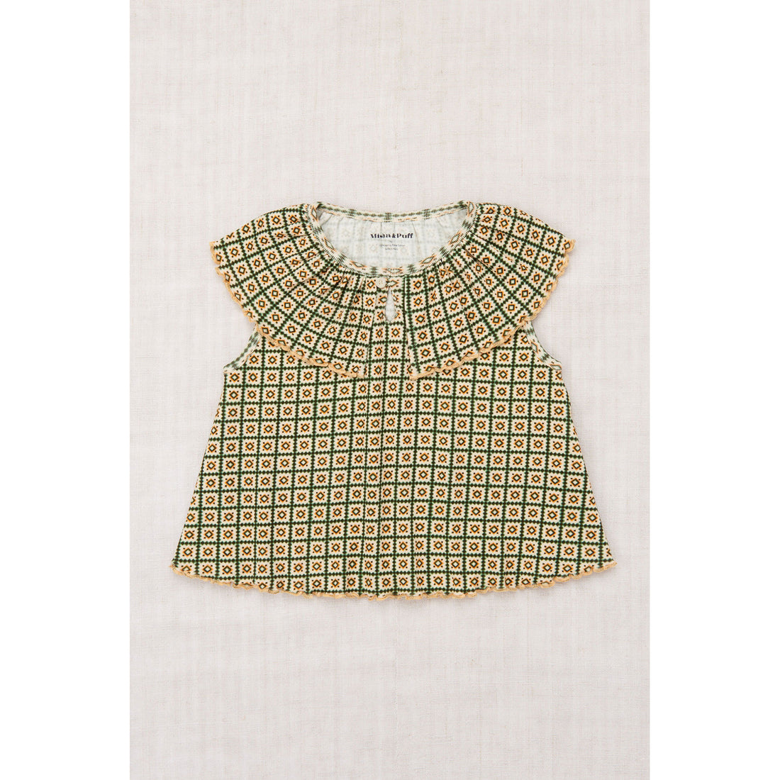 Misha and Puff String/Lawn Pinking Tiles Mira Top