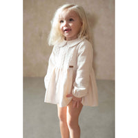 Popelin Off White Collared Romper