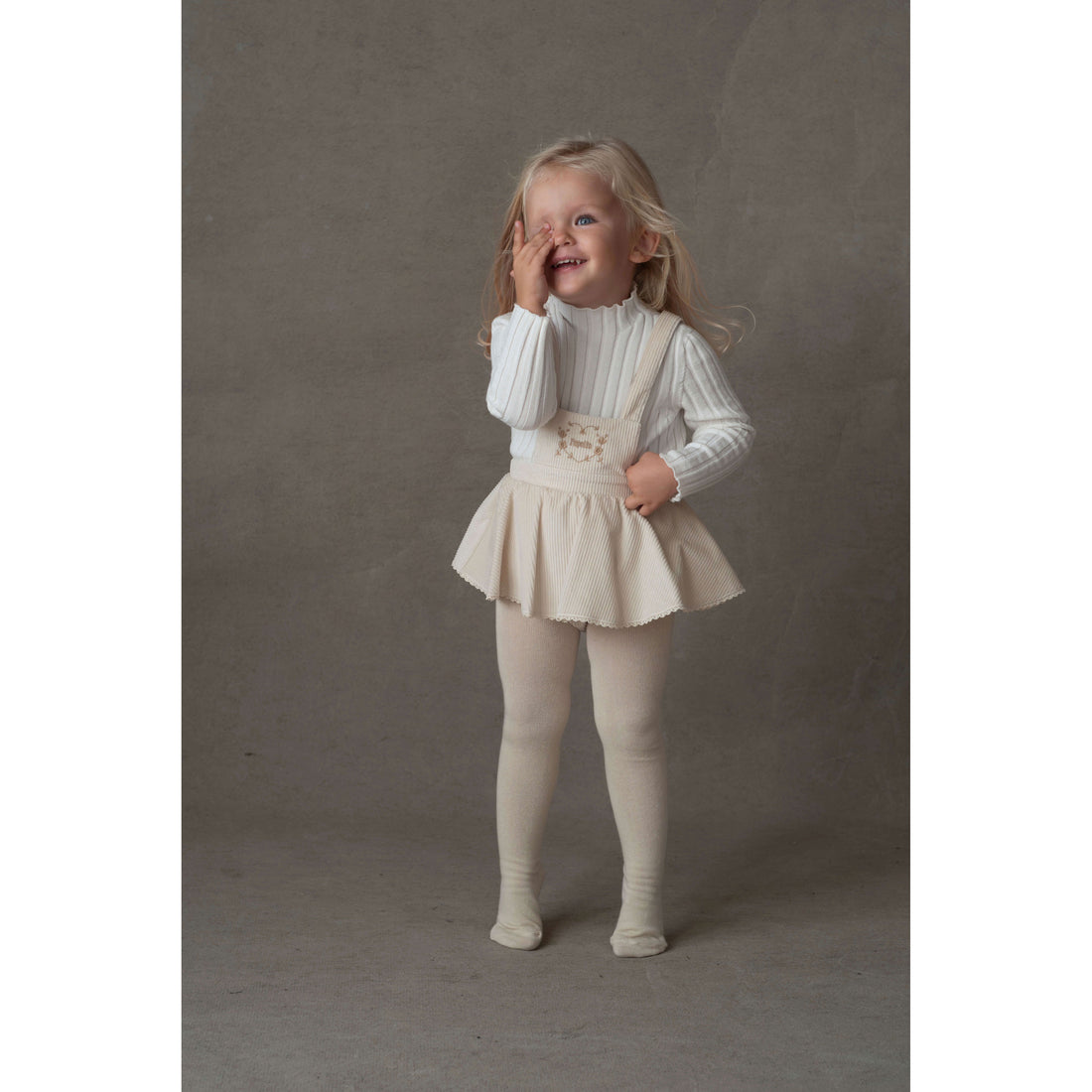 Popelin Off White Skirt Playsuit