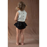 Popelin Silver Lurex Collar Top