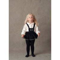 Popelin Black Skirt Playsuit