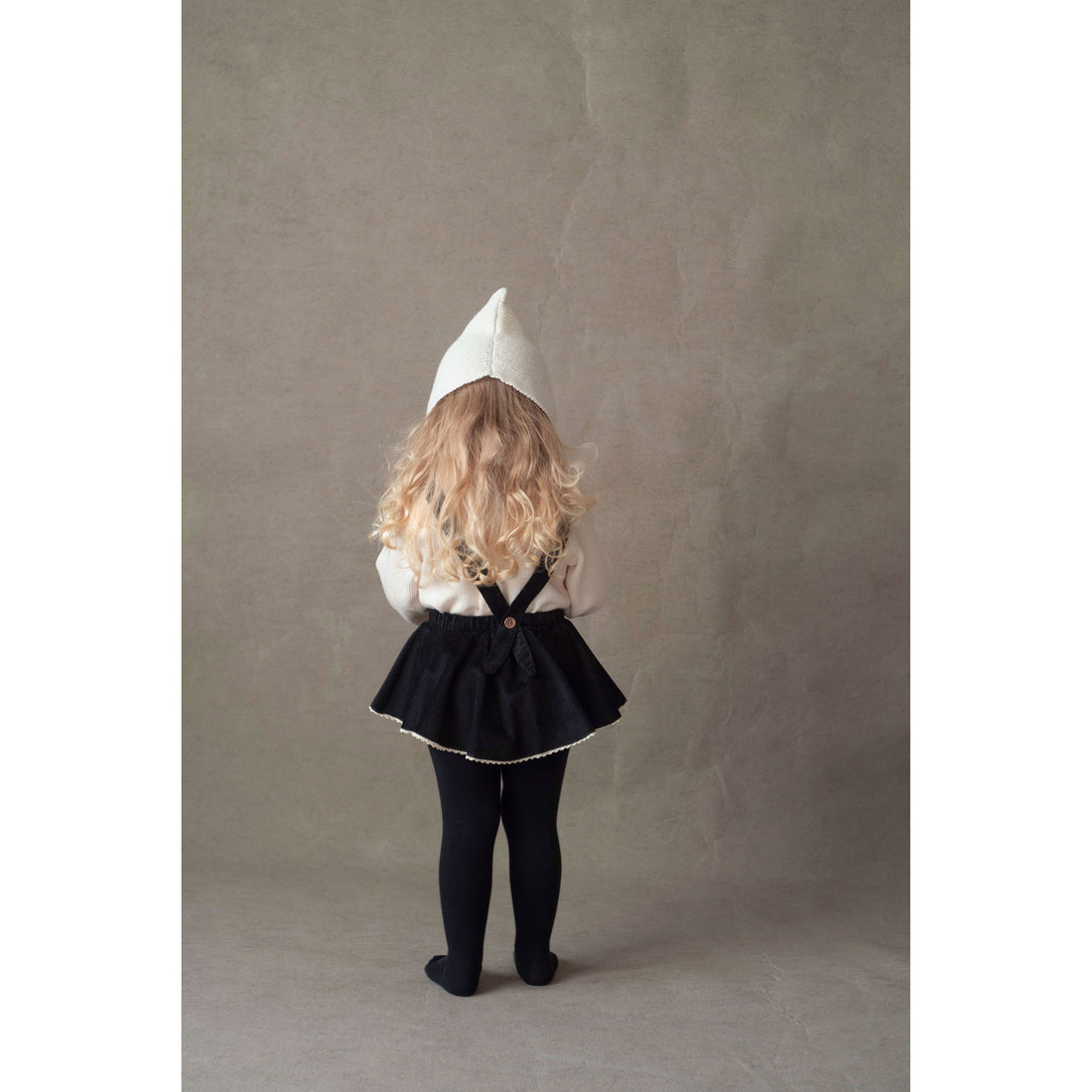 Popelin Black Skirt Playsuit