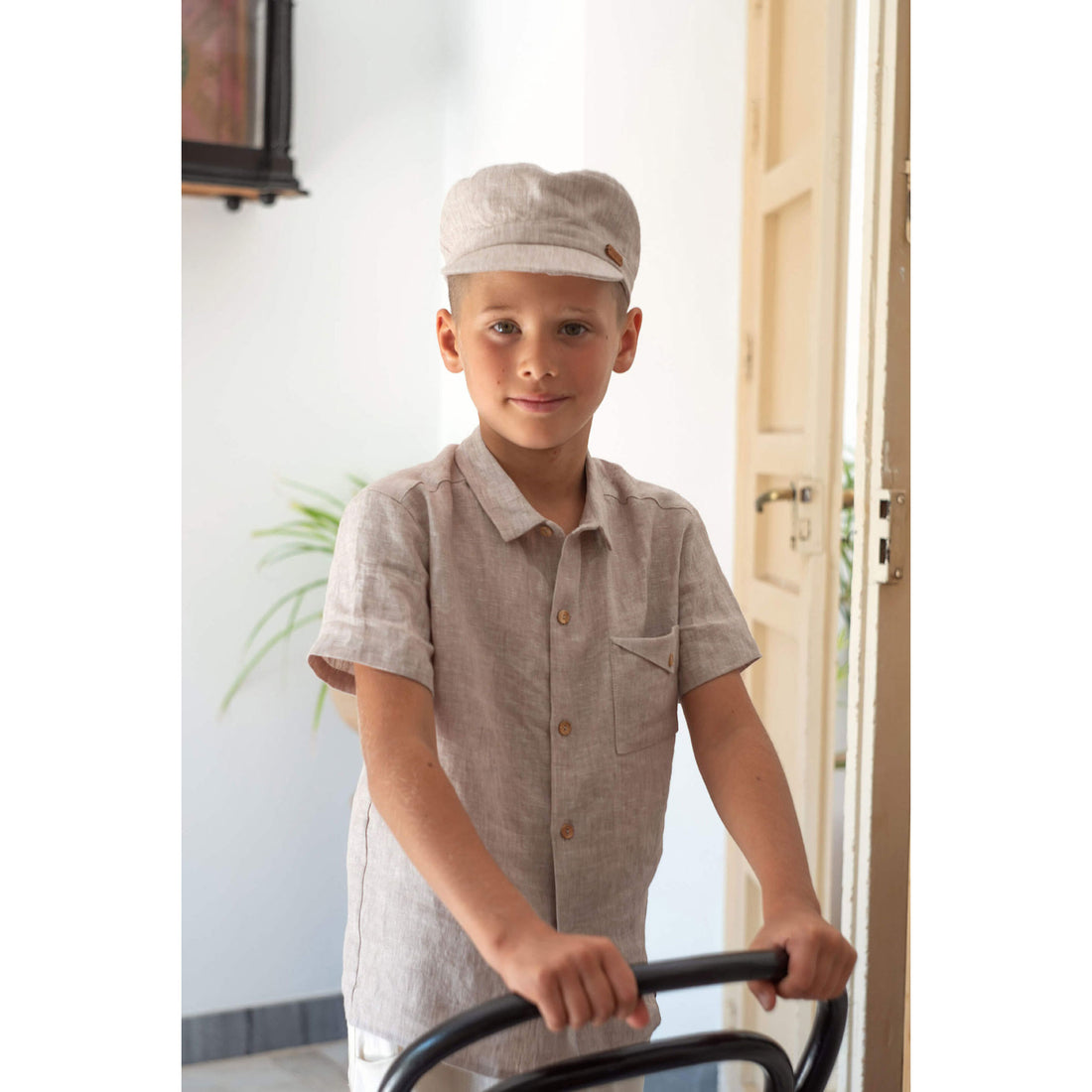 Popelin Sand Linen Shirt