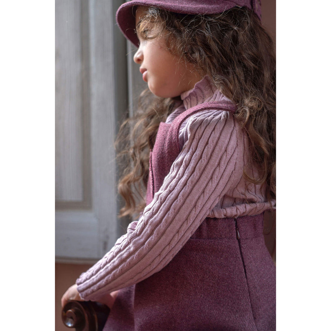 Popelin Mauve Perkins Knit Sweater