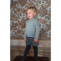 Popelin Grey Perkins Knit Sweater